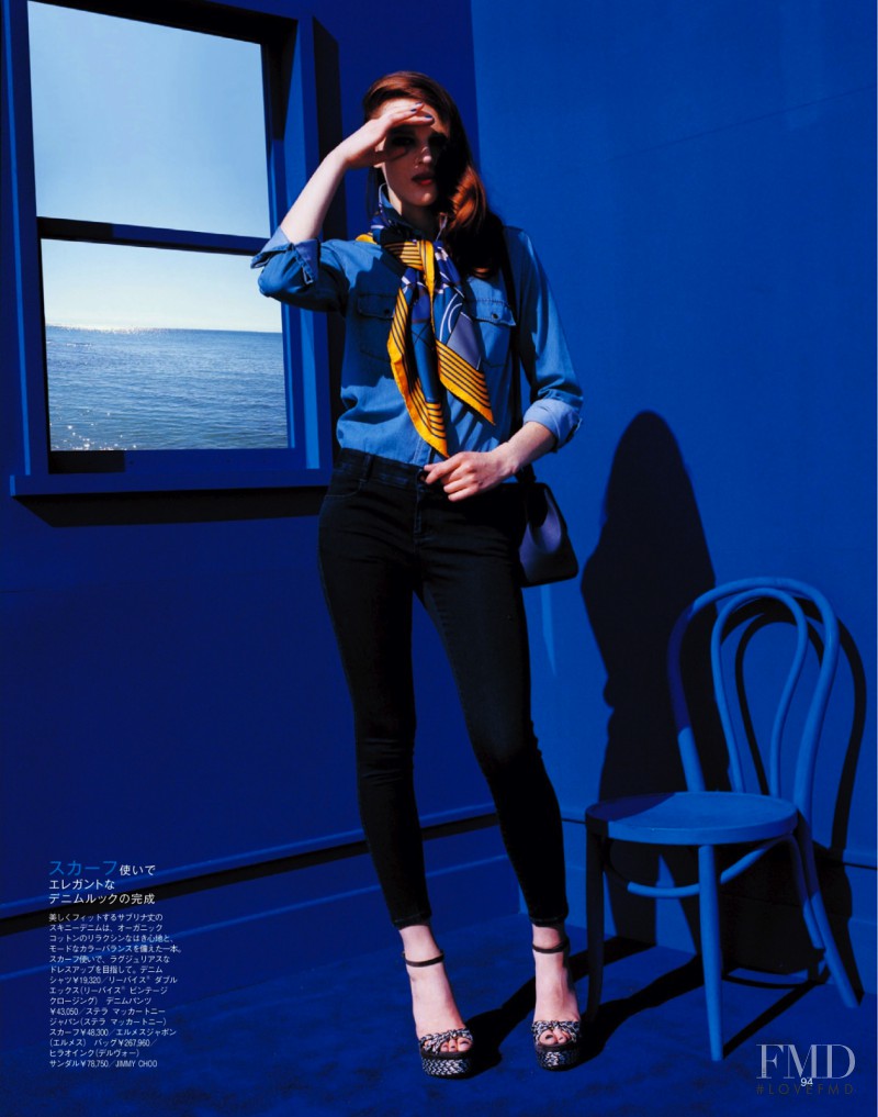 Giedre Kiaulenaite featured in All In Denim, February 2014