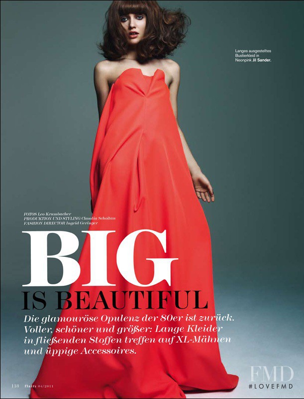 Anna Simakina featured in Big Is Beautiful, April 2011