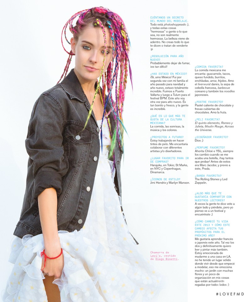 Chloe Norgaard featured in Crayon Ponysiah, December 2013