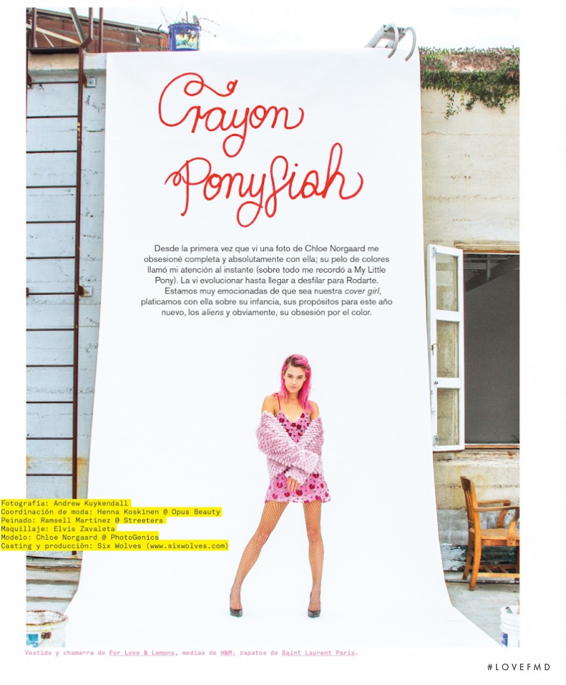 Chloe Norgaard featured in Crayon Ponysiah, December 2013