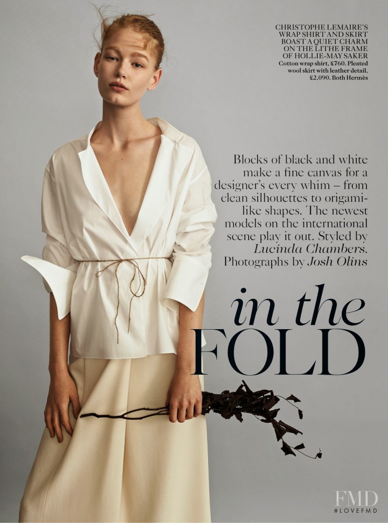 Hollie May Saker featured in In The Fold, February 2014