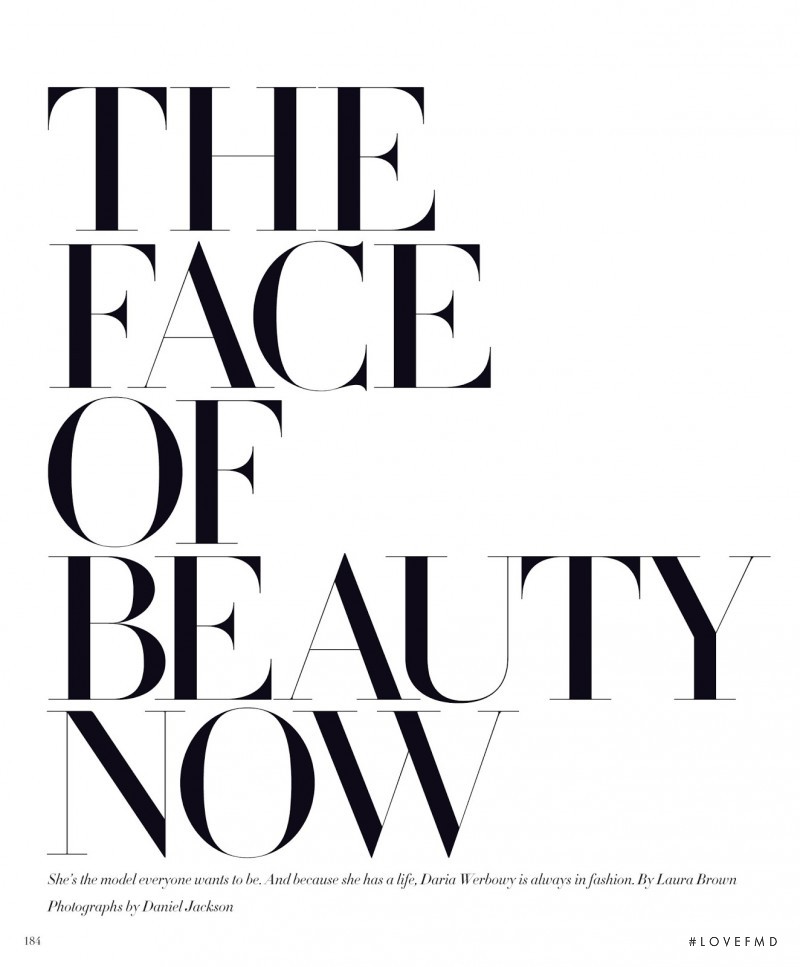 The Face Of Beauty Now, February 2014