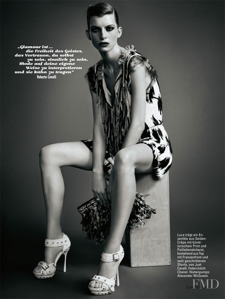 Luca Gadjus featured in Glamour Ist..., May 2011