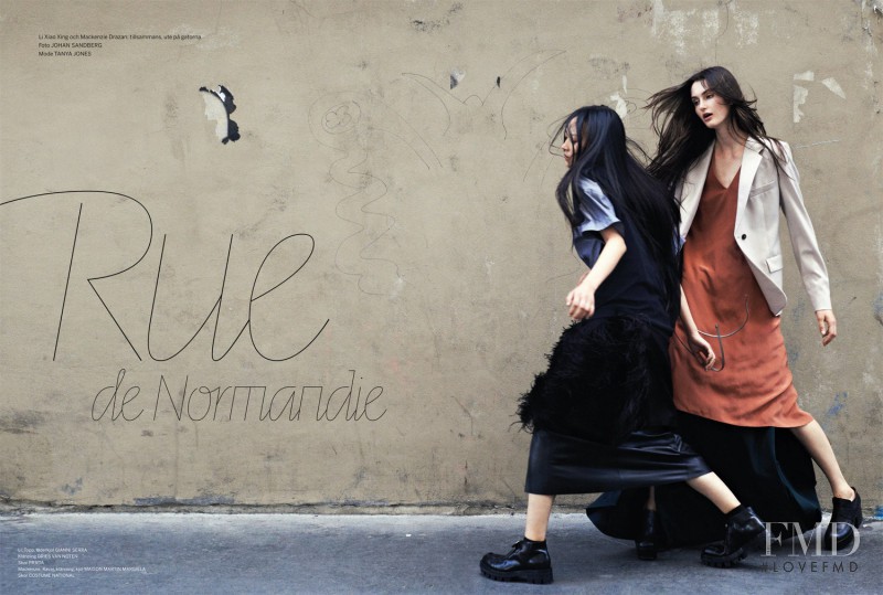 Mackenzie Drazan featured in Rue de Normandie, September 2013