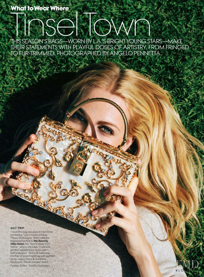 Poppy Delevingne featured in Tinsel Town, January 2014