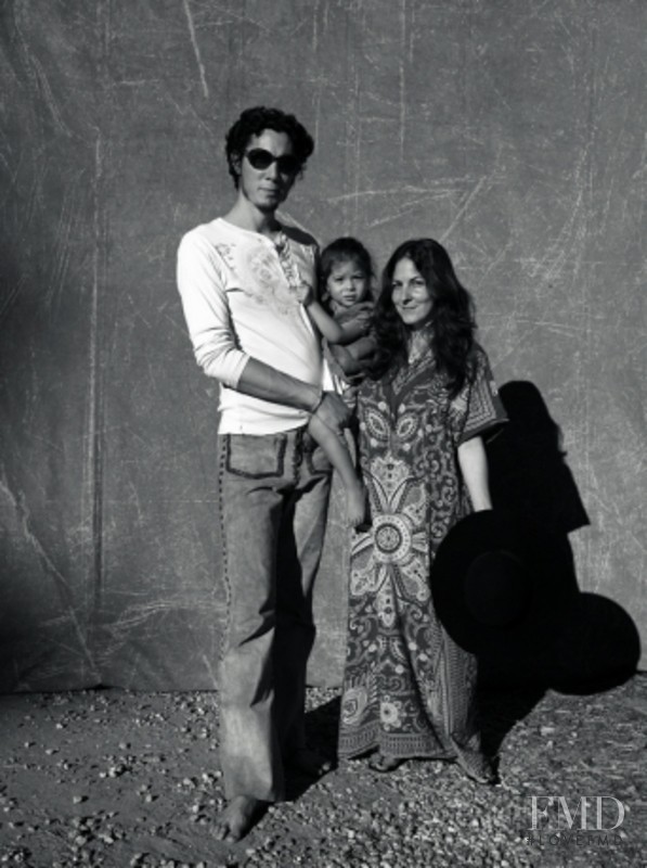 Angela Lindvall with family and friends, January 2014