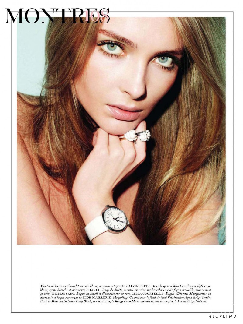 Snejana Onopka featured in L\'Heure Pure, April 2011