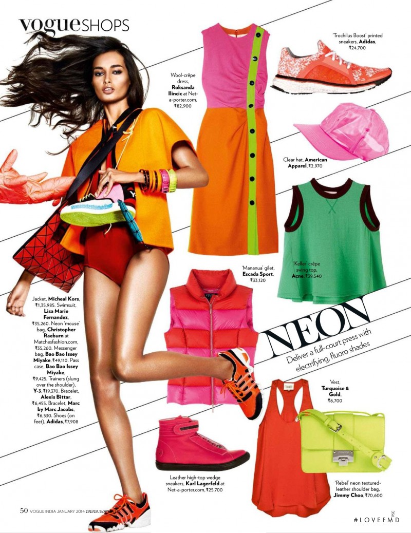 Gizele Oliveira featured in Vogue Shops, January 2014