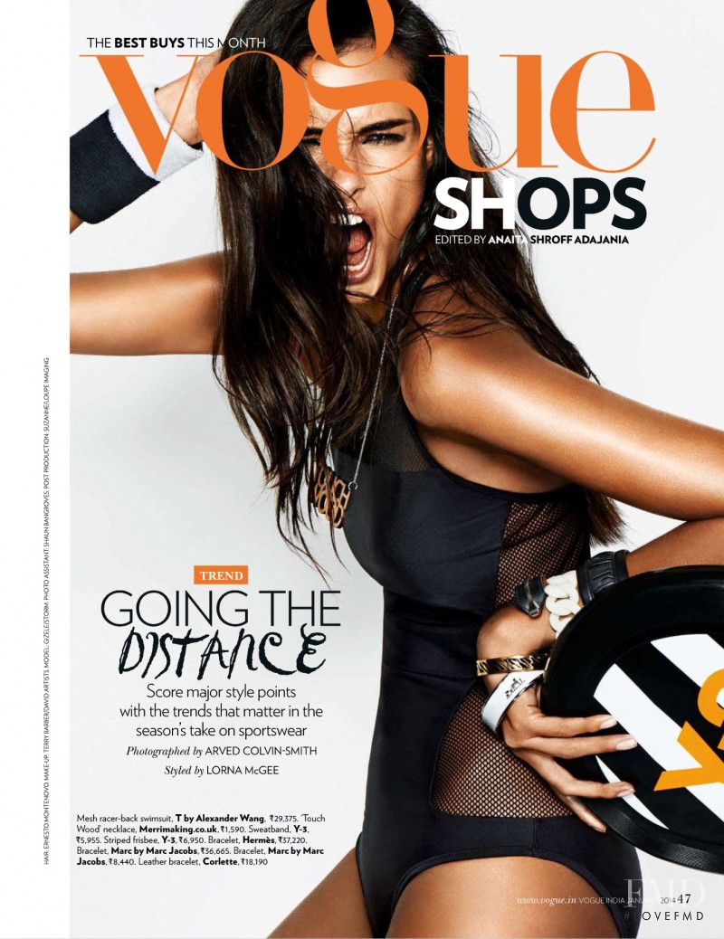 Gizele Oliveira featured in Vogue Shops, January 2014