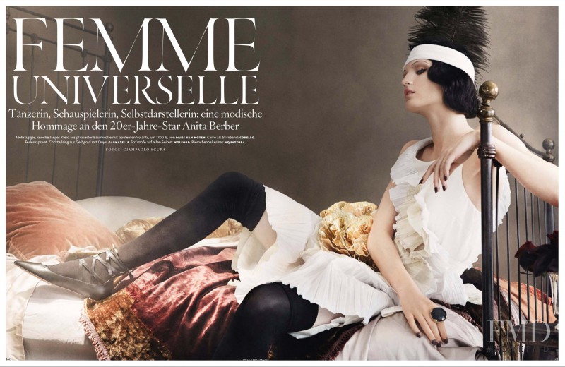 Katlin Aas featured in Femme Universelle, February 2014