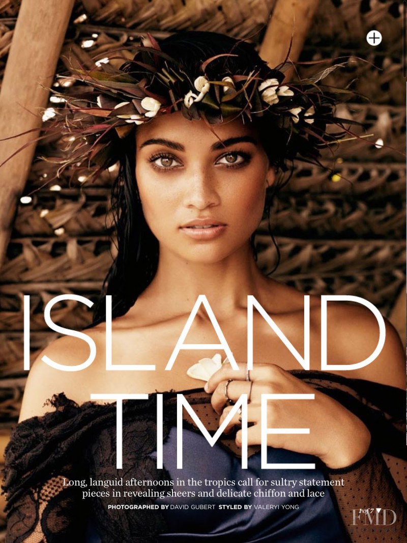 Shanina Shaik featured in Island Time, February 2014