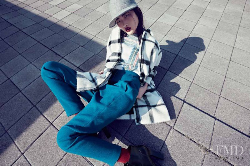 Jing Wen featured in Let\'s Go Outsize, October 2013