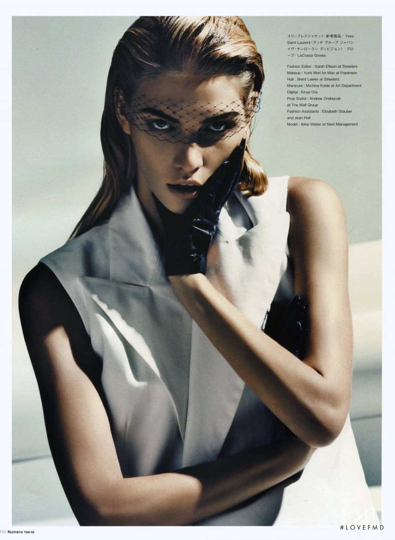 Aline Weber featured in Tuxedo Mademoiselle, June 2011