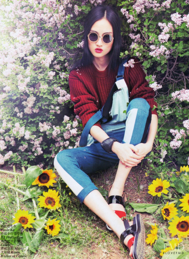 Jing Wen featured in Denim Attitude, July 2013