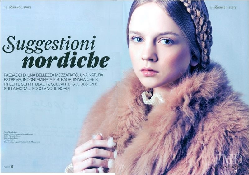 Svetlana  Legun featured in Suggestioni nordiche, November 2011