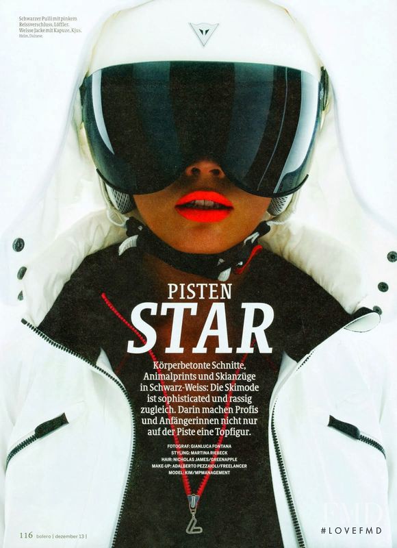 Kim Feenstra featured in Pisten Star, January 2014