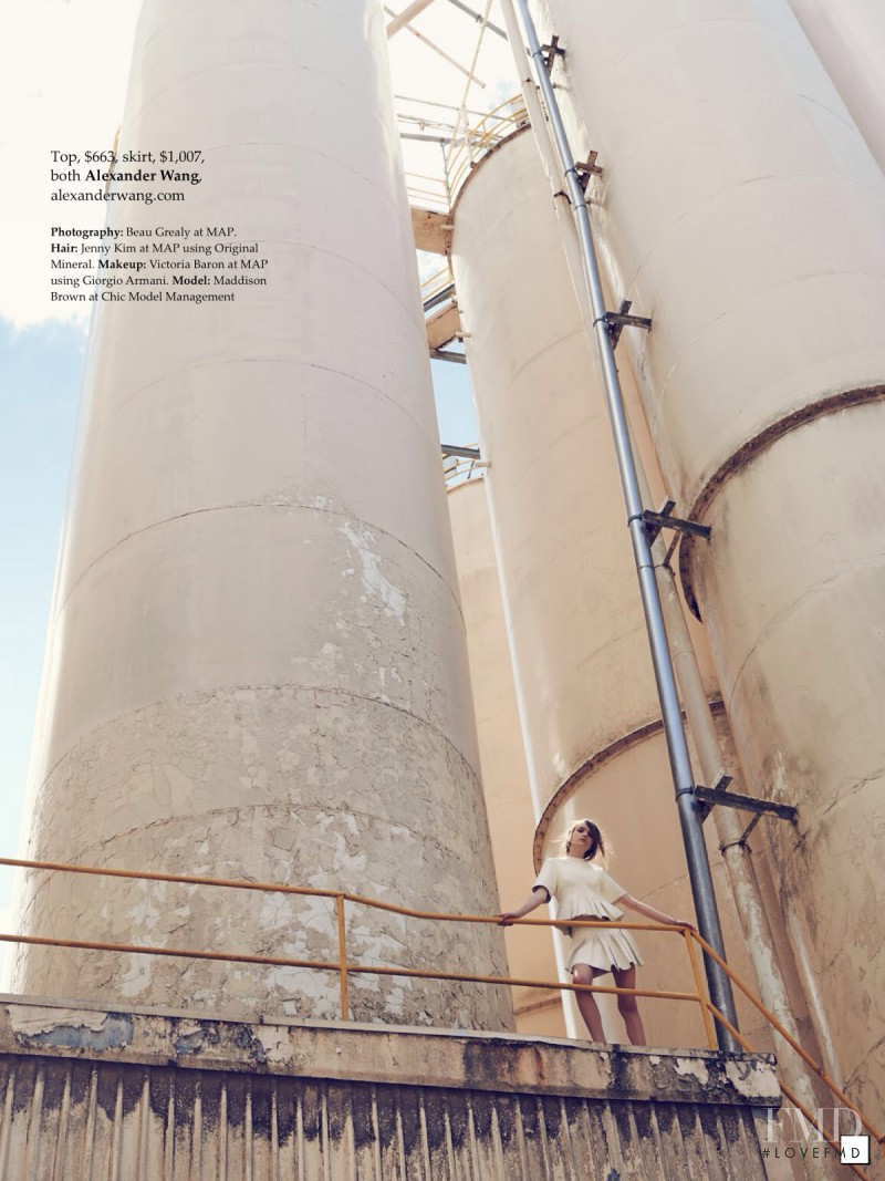 Maddison Brown featured in Basics Training, February 2014