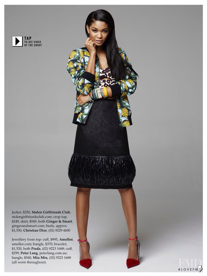 Chanel Iman featured in Tropical Punch, February 2014