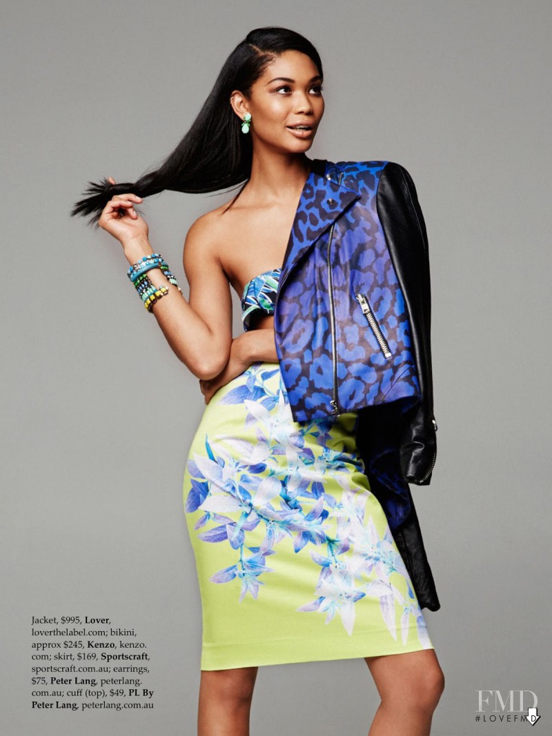 Chanel Iman featured in Tropical Punch, February 2014