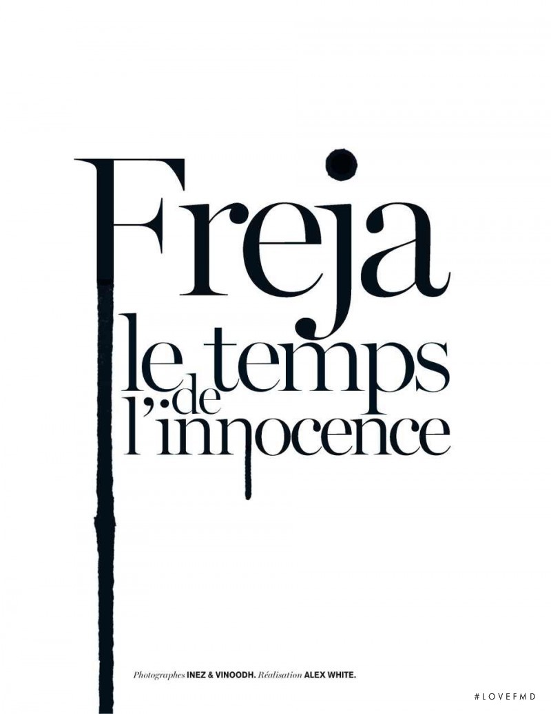 Freja, Le Temps De L\'Innocence, February 2014