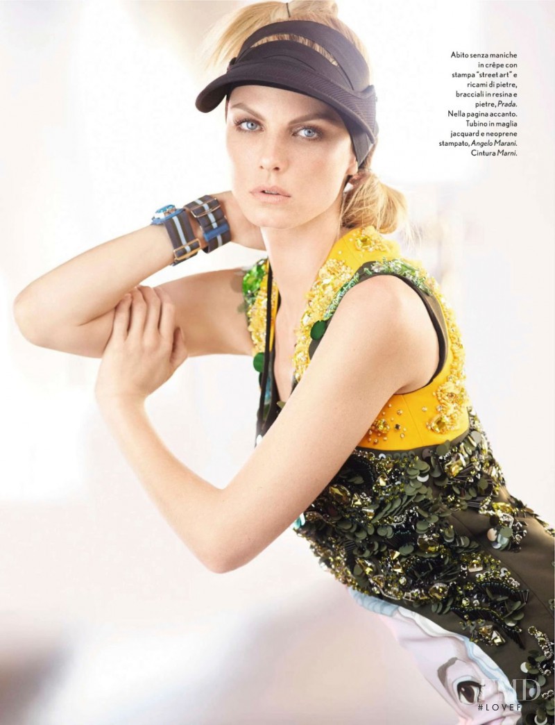 Angela Lindvall featured in Astrattismi, February 2014