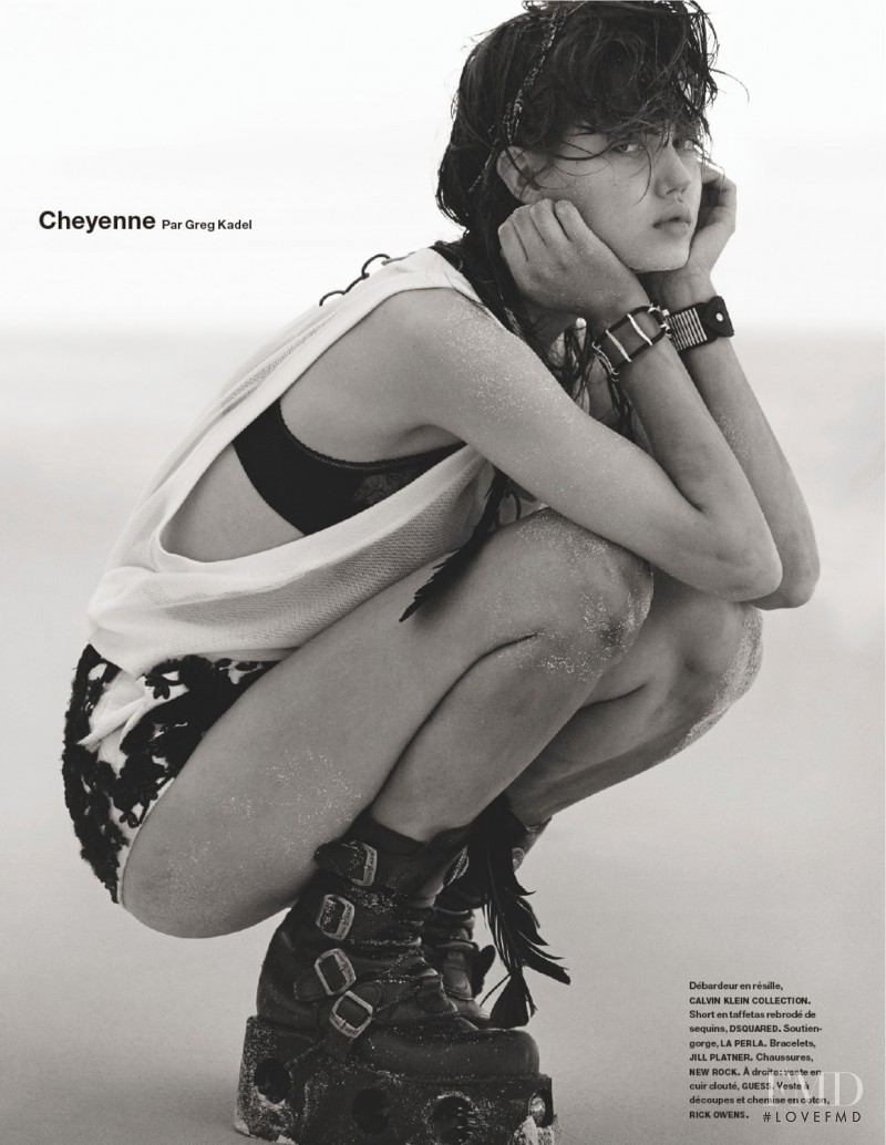 Lindsey Wixson featured in Cheyenne, February 2014