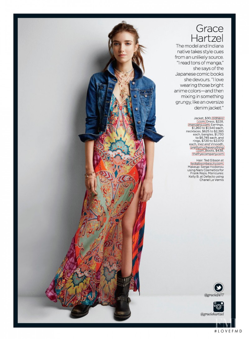 Grace Hartzel featured in True Blue, March 2014