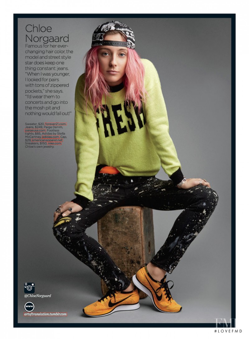 Chloe Norgaard featured in True Blue, March 2014
