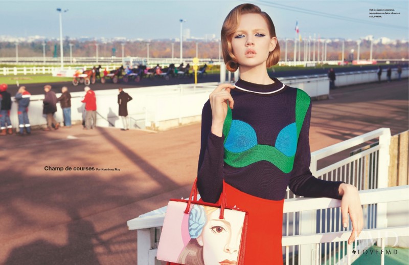 Holly Rose Emery featured in Champ De Courses, February 2014