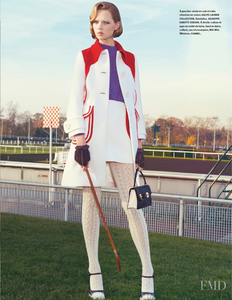 Holly Rose Emery featured in Champ De Courses, February 2014