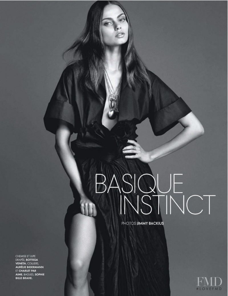 Aiste Kliveckaite featured in Basique Instinct, February 2014