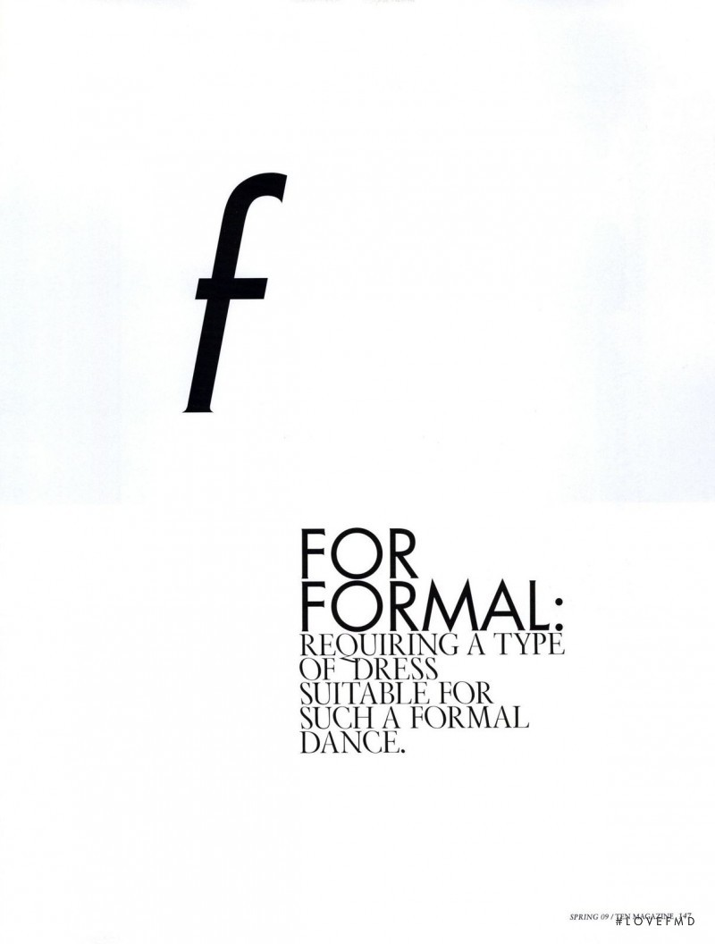 f for formal, June 2009