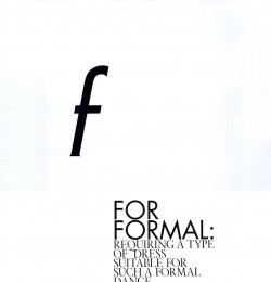 f for formal