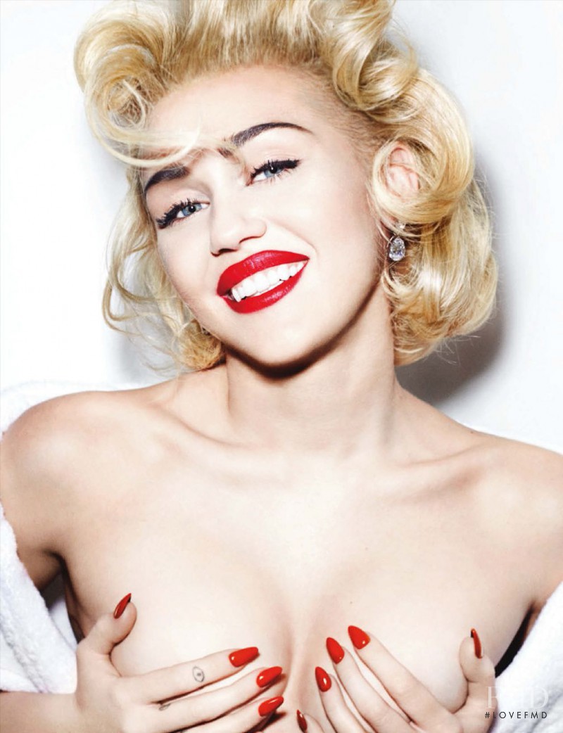 Mario Testino Special Blonde Engel Starring Miley Cyrus, March 2014