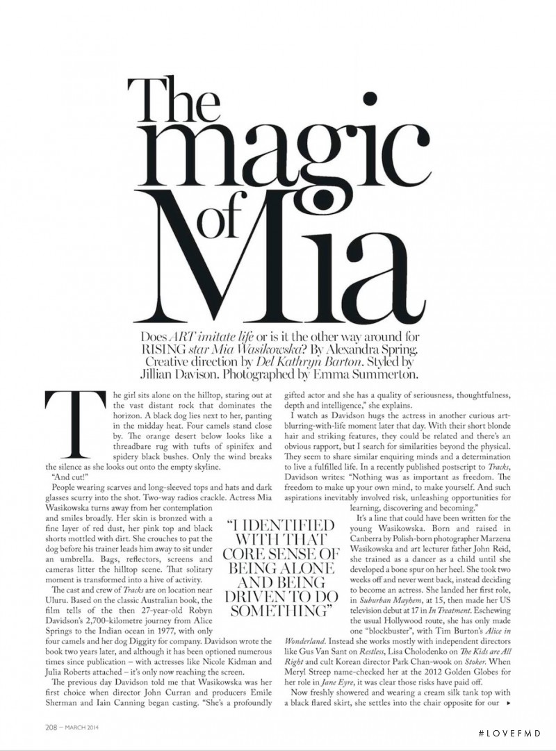 The Magic Of Mia, March 2014