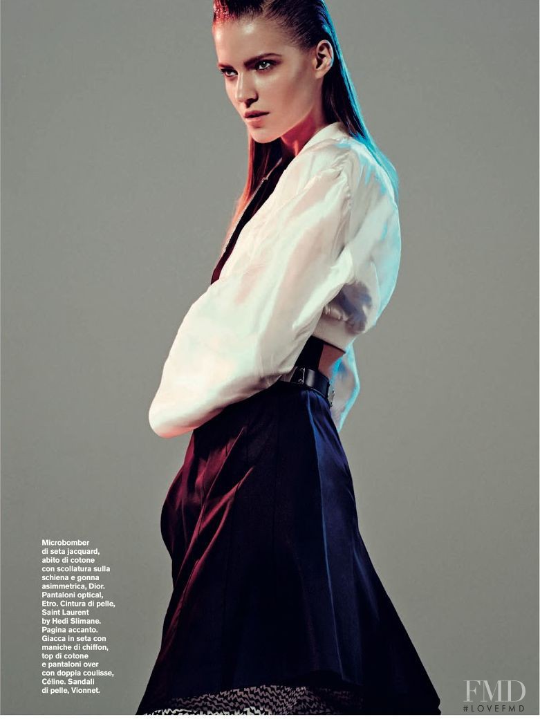 Julia Suszfalak featured in Puro Bianco Nero, January 2014