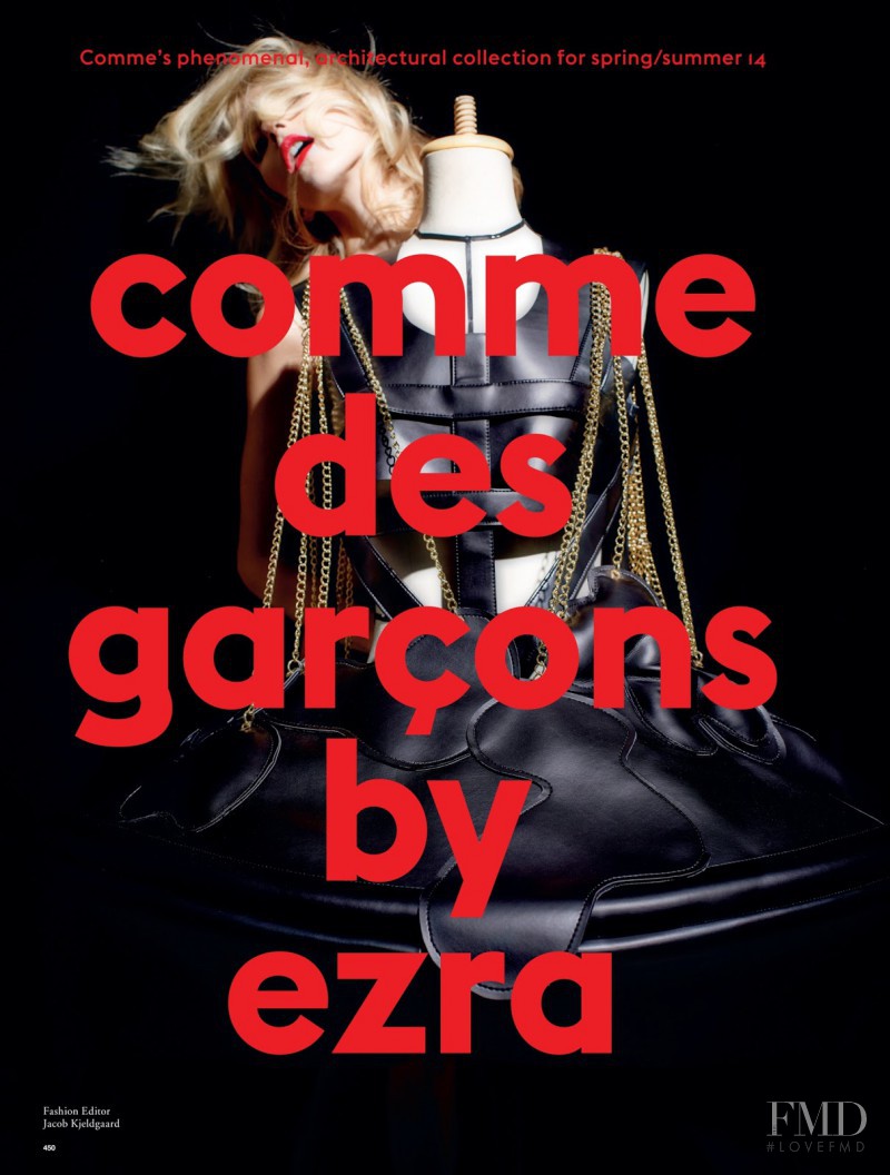 Anja Rubik featured in Comme Des Garcons, March 2014