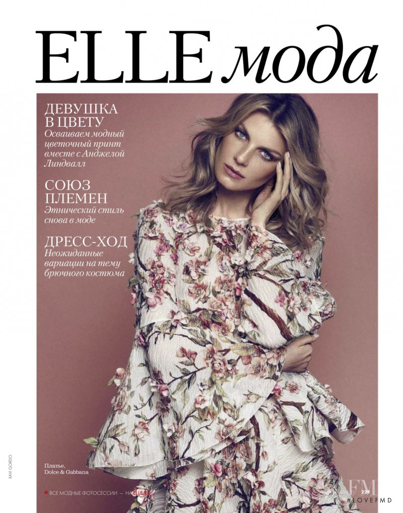 Angela Lindvall featured in Girl In Bloom, March 2014