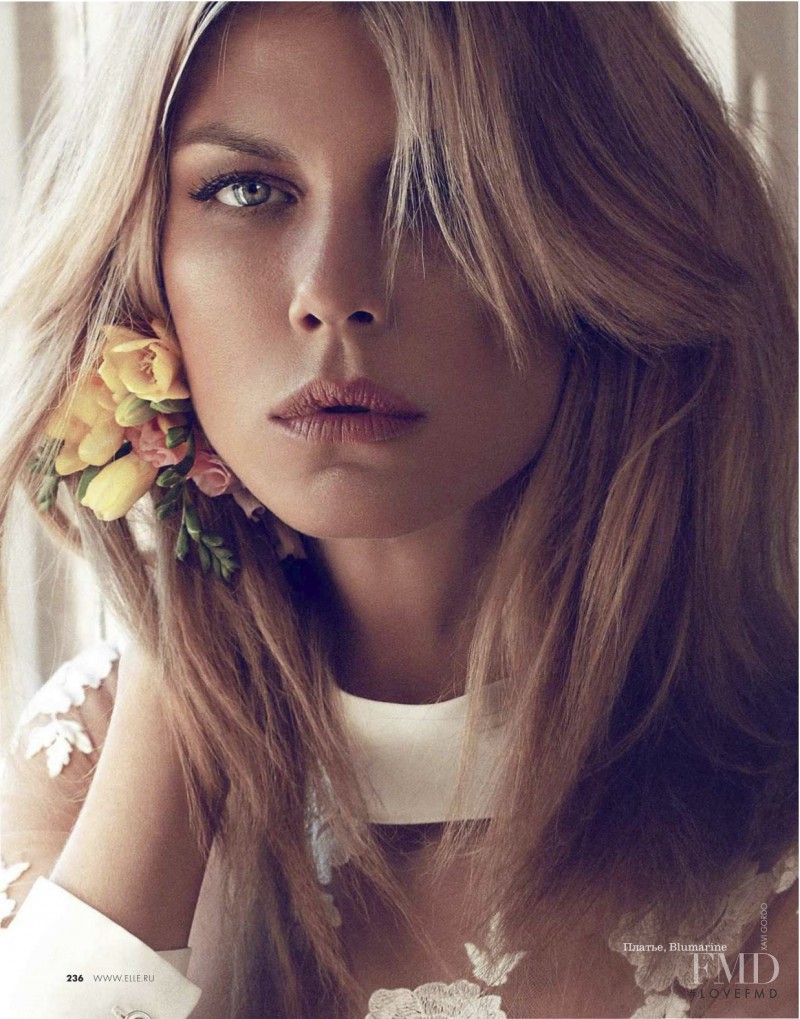 Angela Lindvall featured in Girl In Bloom, March 2014