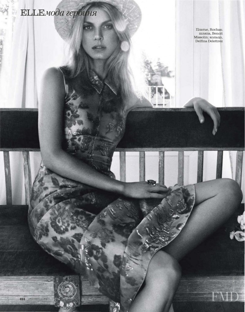 Angela Lindvall featured in Girl In Bloom, March 2014