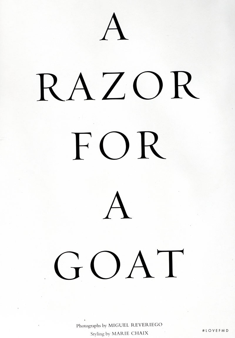 A Razor For A Goat, November 2009
