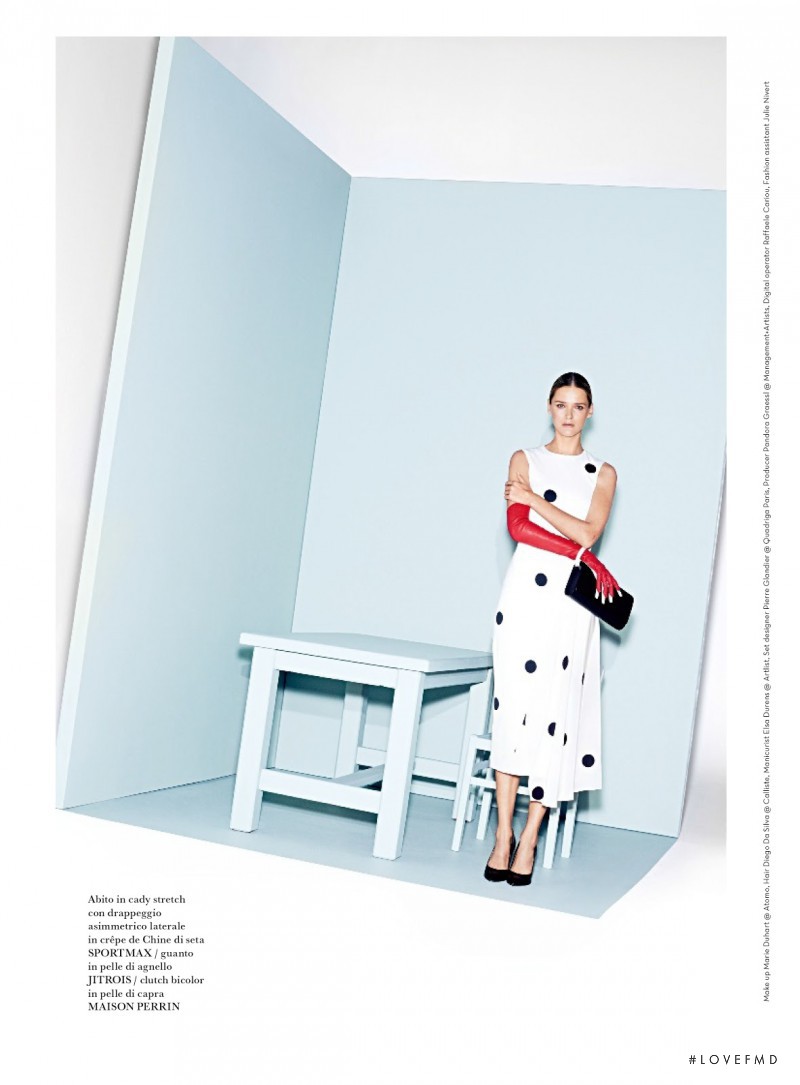 Carmen Kass featured in Sogni Elettrici, March 2014