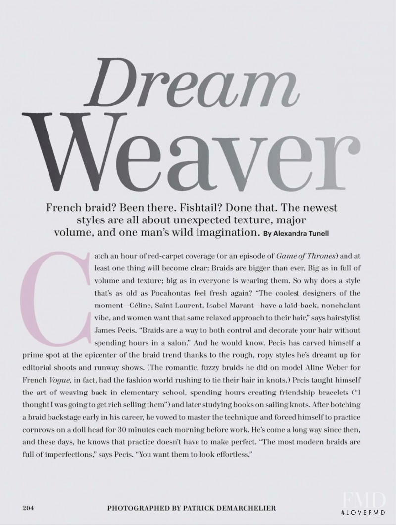 Dream Weaver, March 2014