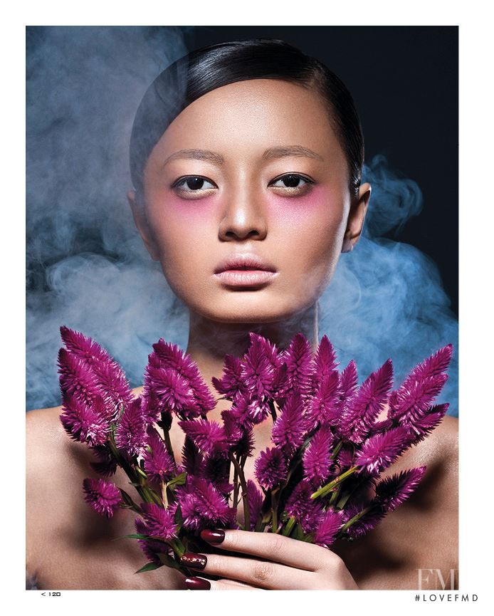 Wang Jing featured in Beauty, December 2013