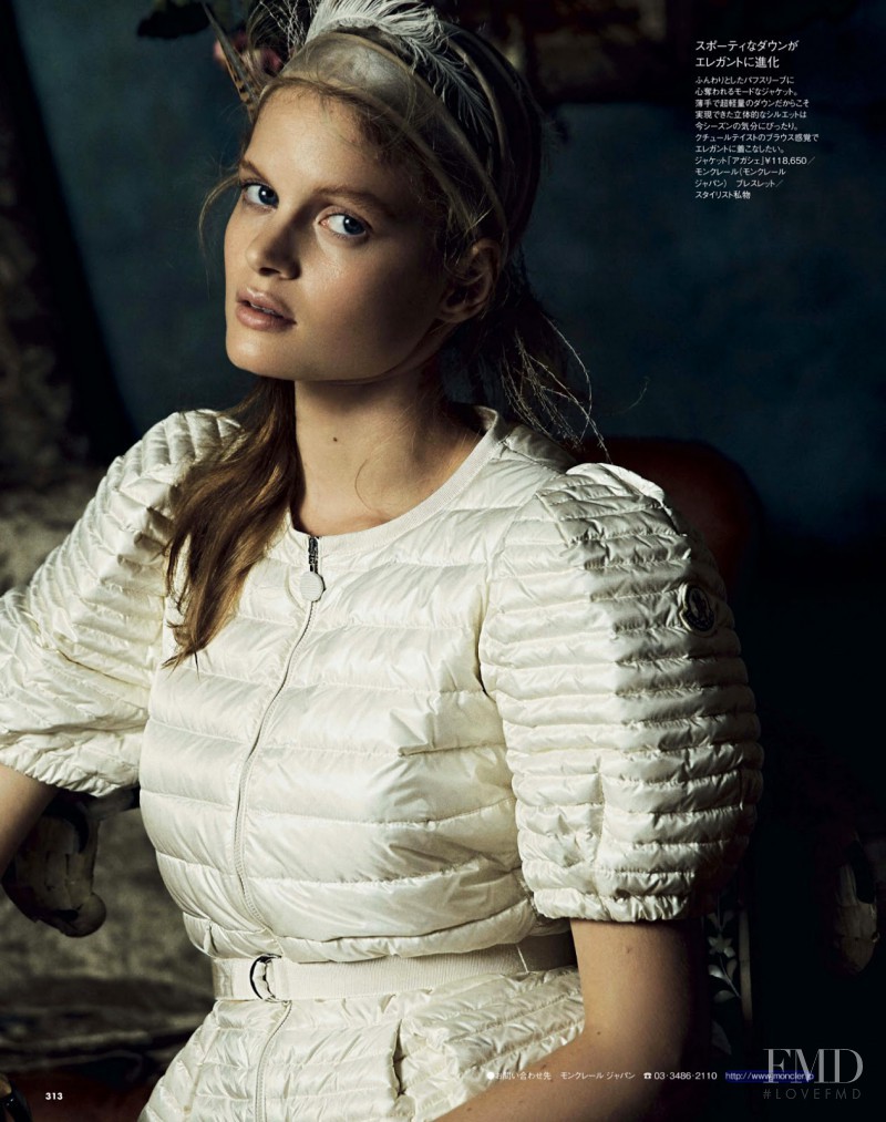 Nathalia Oliveira featured in Moncler, April 2014