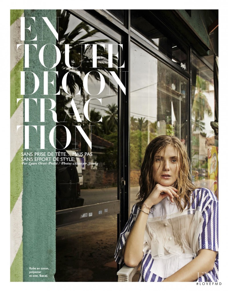 Lindsay Lullman featured in En Toute Décontraction, February 2014