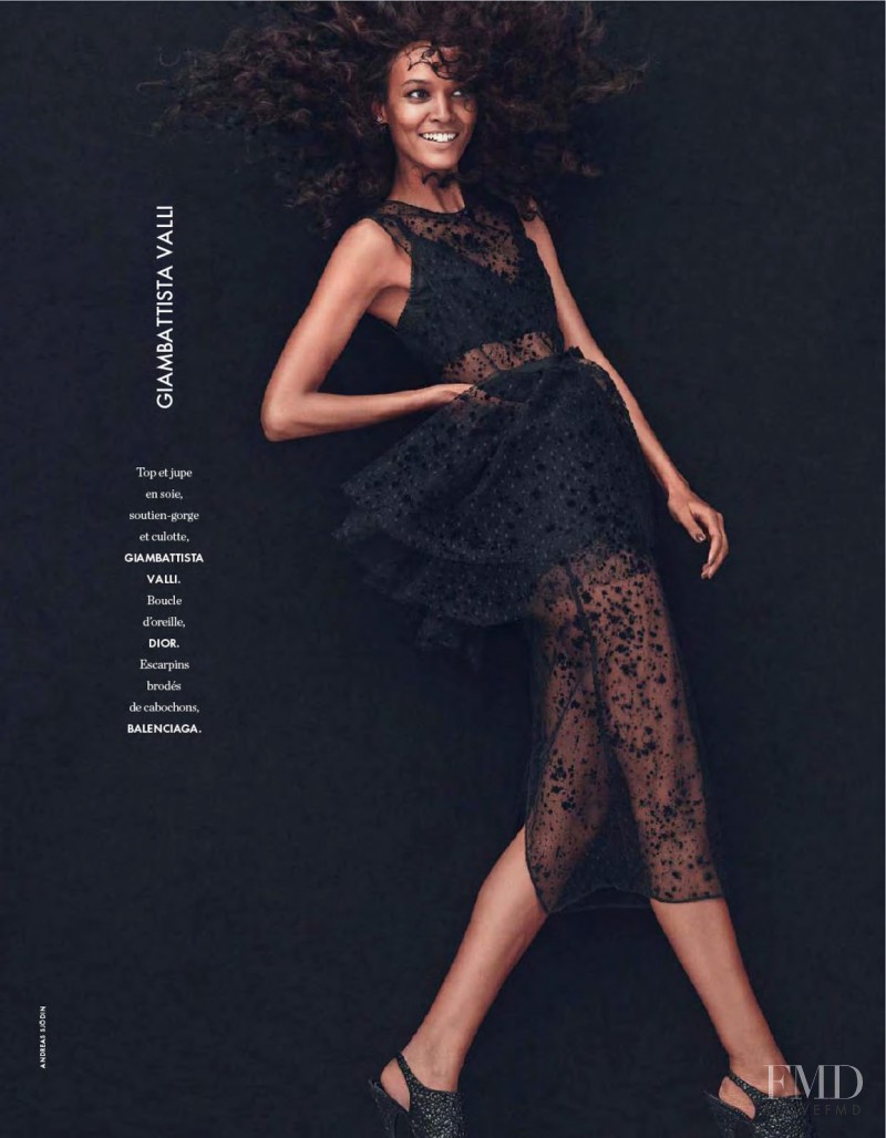 Liya Kebede featured in Jolie Liya, February 2014