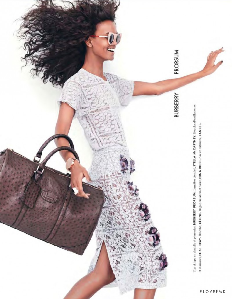 Liya Kebede featured in Jolie Liya, February 2014