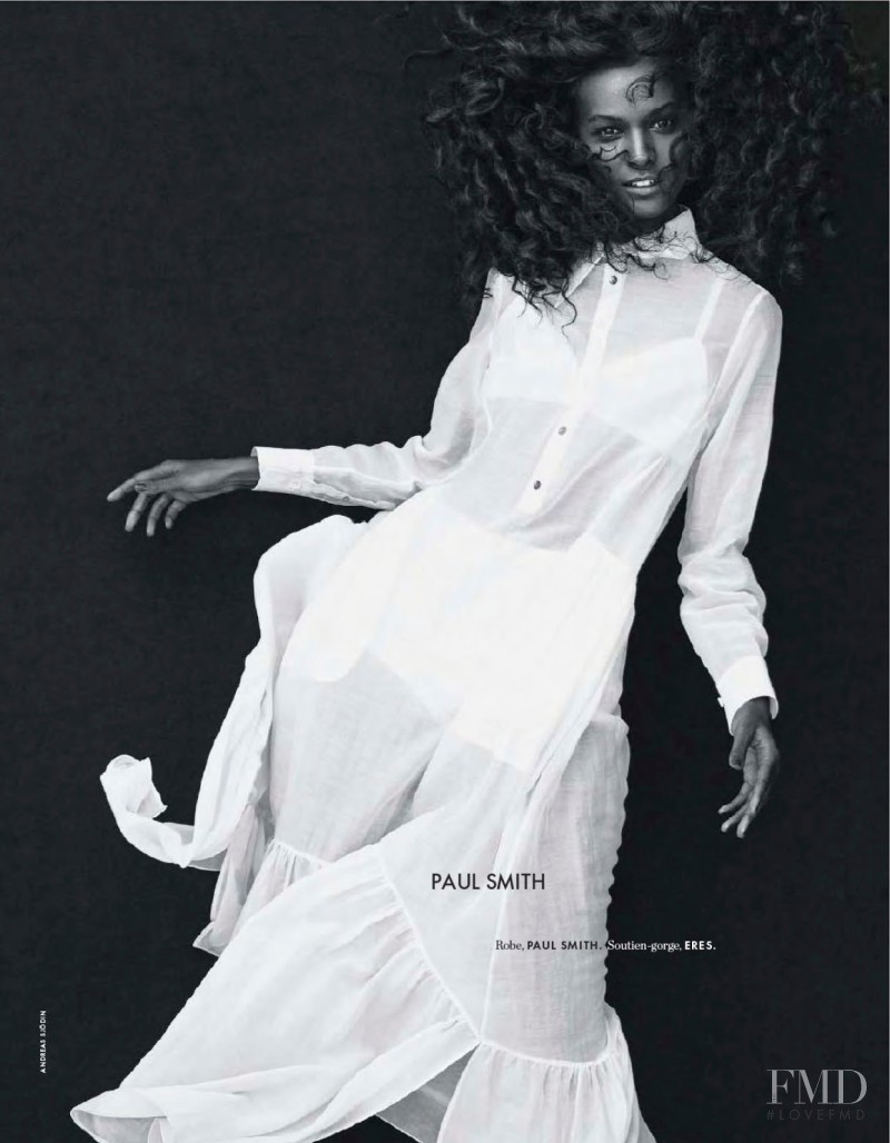 Liya Kebede featured in Jolie Liya, February 2014