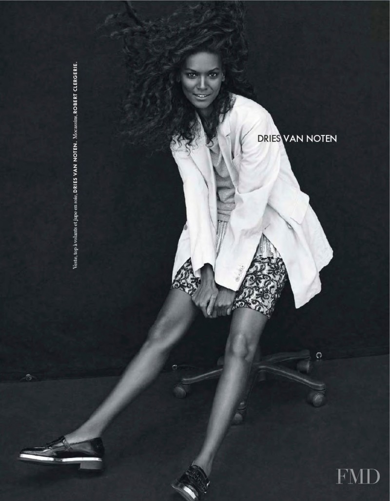 Liya Kebede featured in Jolie Liya, February 2014